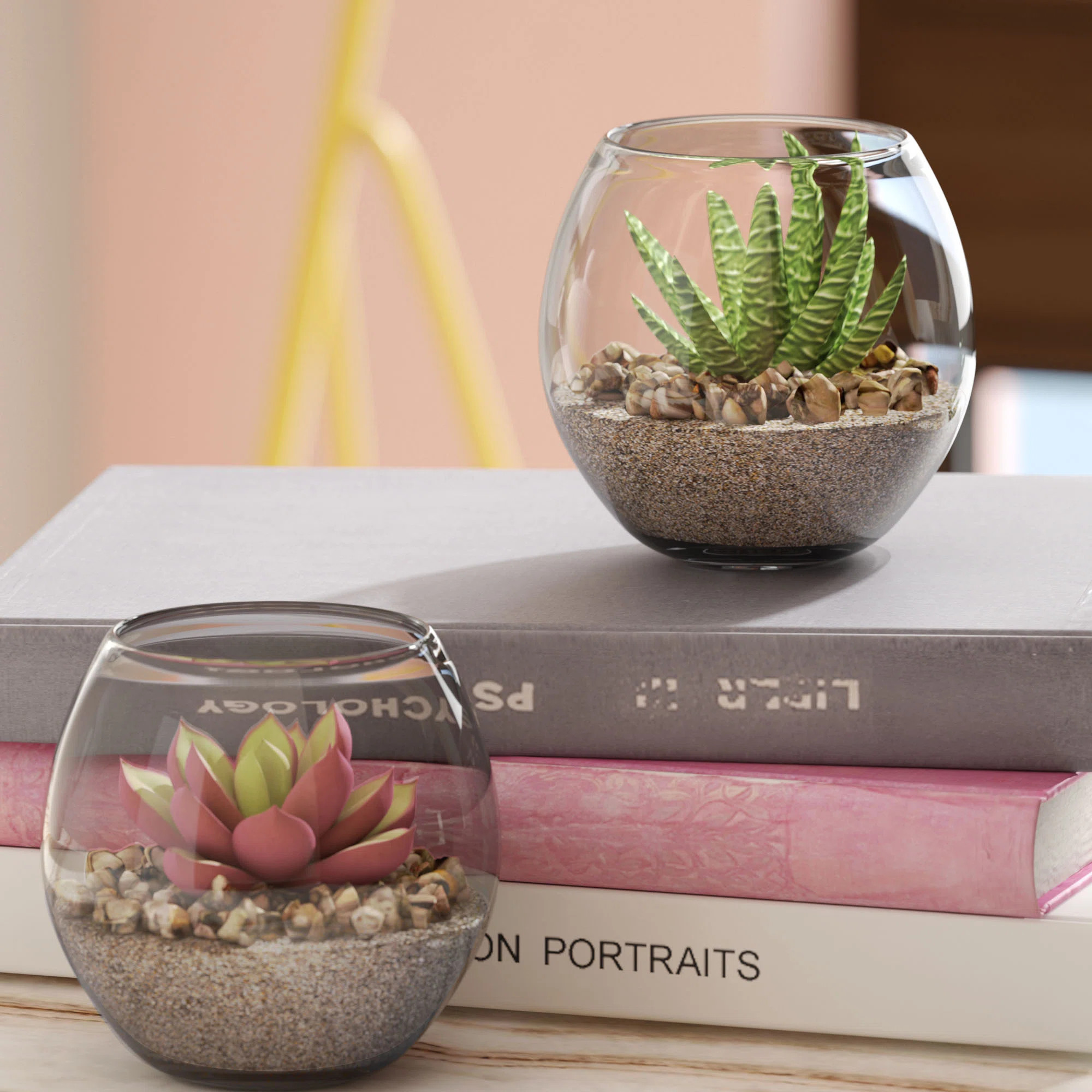 3'' Faux Aloe Plant in Glass Pot | Wayfair North America
