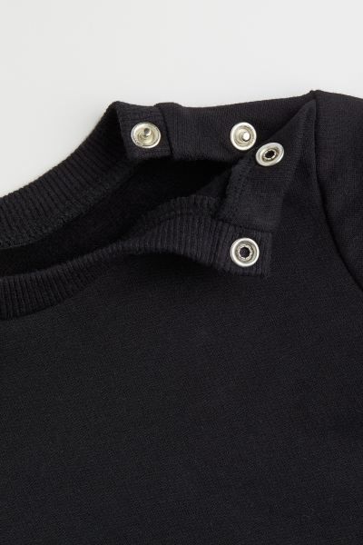 Cotton Sweatshirt - Black - Kids | H&M US | H&M (US + CA)