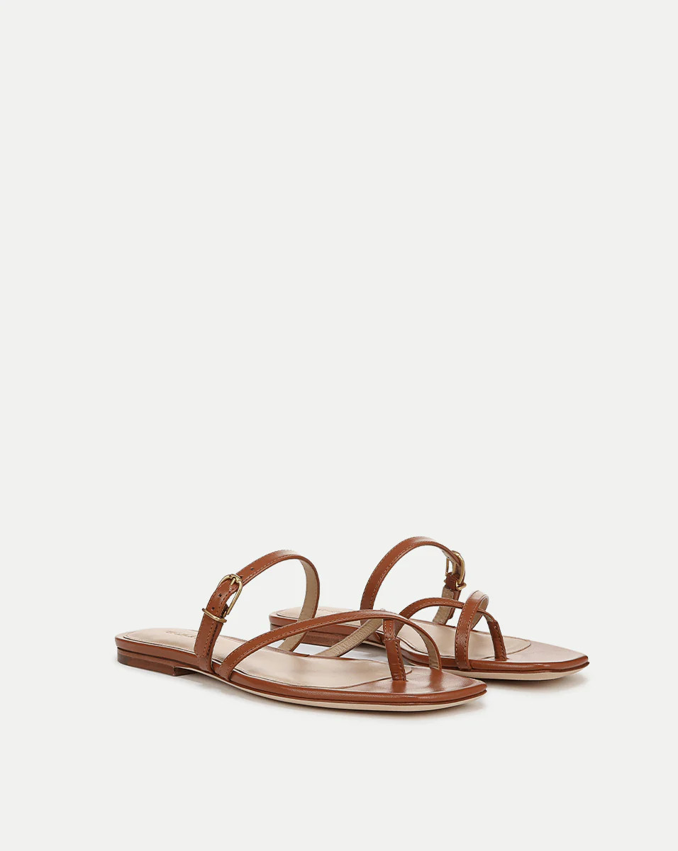 Marthe Leather Sandal | Veronica Beard