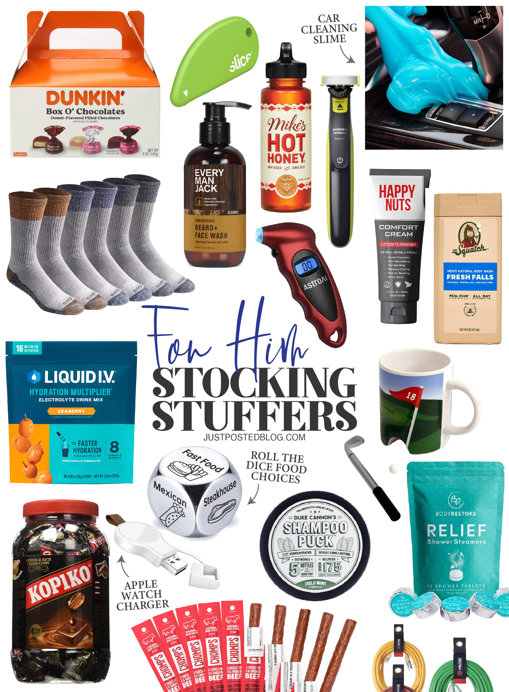An entire gift guide full of stocking stuffer ideas for him! Lots of ideas! These would work for teens too! 

 #LTKGiftGuide #LTKHoliday #LTKSeasonal