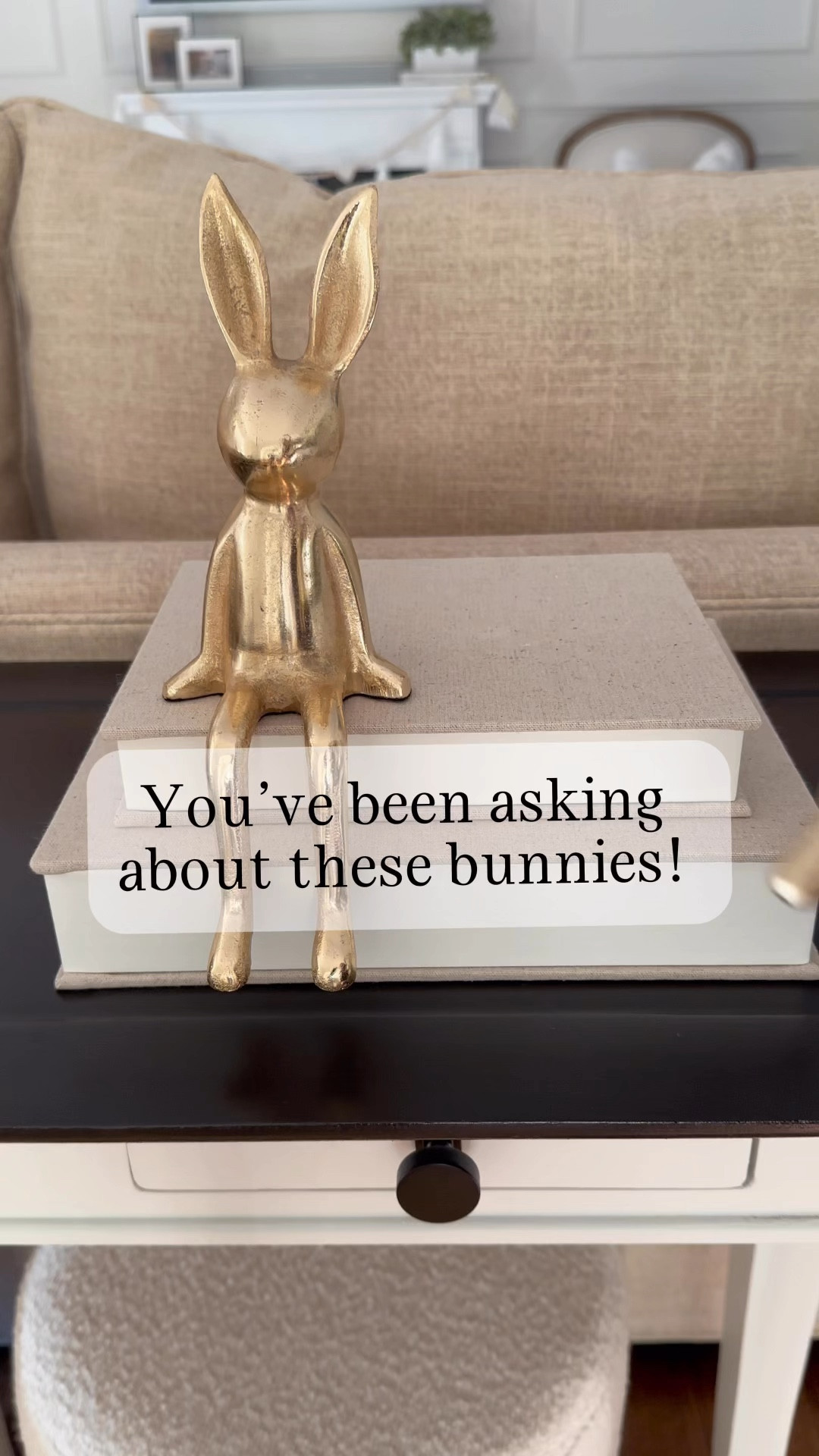 I’ve gotten so many questions about these sitting bunnies today! 

Here they are. I’ve linked them for you. 

Comment ADORABLE for the link. 🔗🔗🔗

#easter #easterdecor #easterdiy #springdecor #easterdecor  #easterbunny #easterdecorations #springdiy #pinkdecor #Itkhome #springcenterpiece #springiscoming #neutralhomedecor #springdecor ideas

#LTKFindsUnder50 #LTKSeasonal #LTKHome