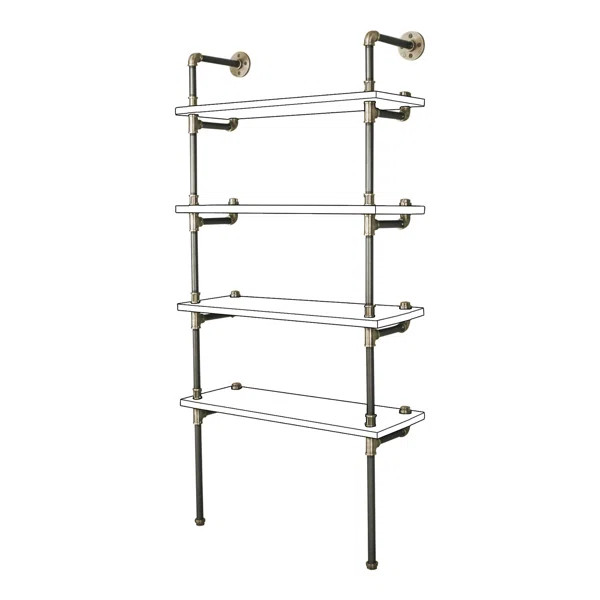 Bergen 68.34'' H x 23'' W Steel Etagere Bookcase | Wayfair North America