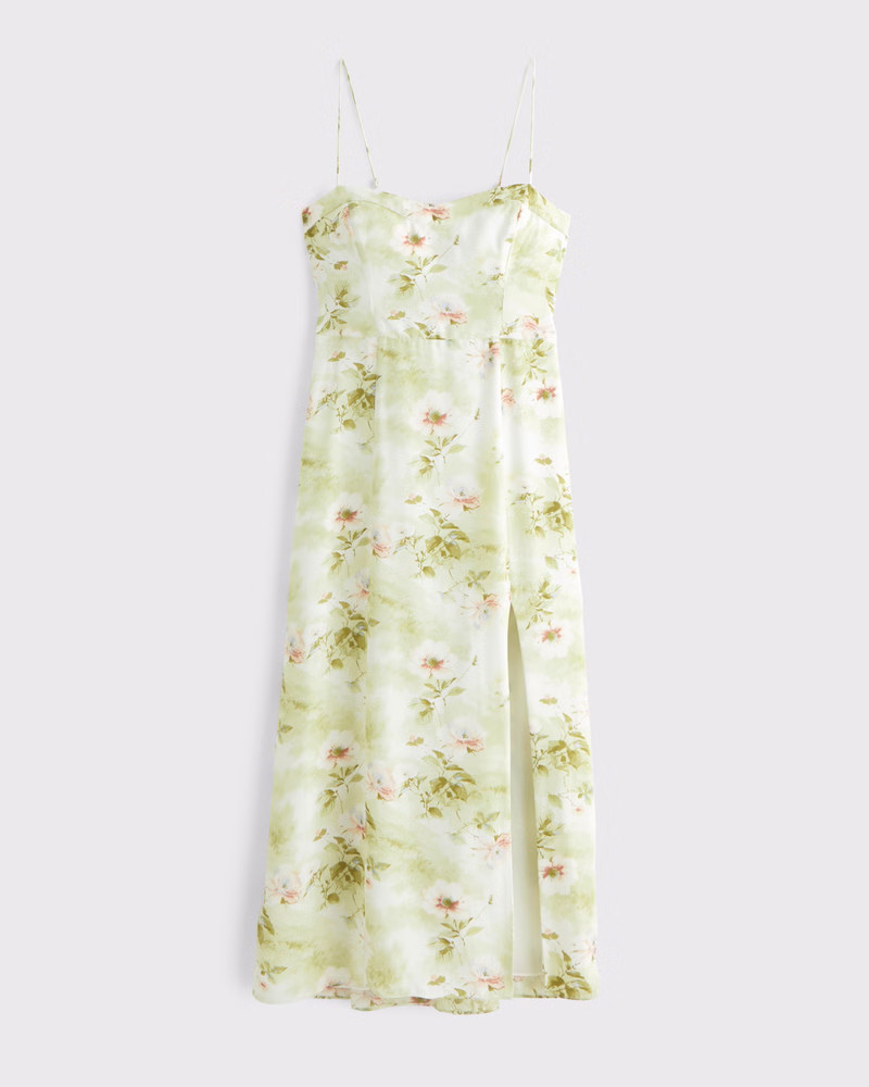 The A&F Camille Midi Dress | Abercrombie & Fitch (US)