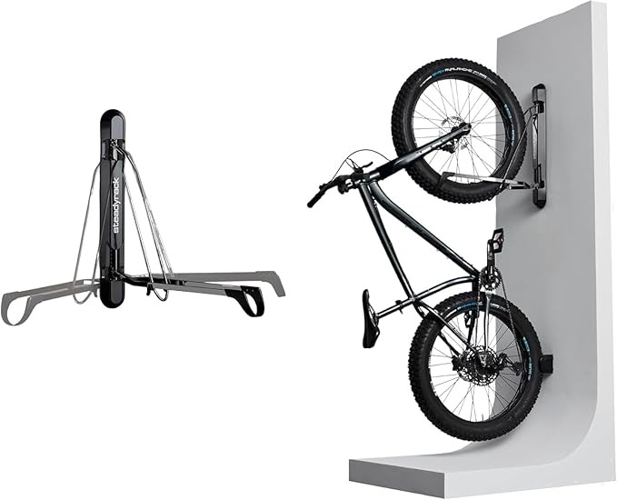 Steadyrack Bike Rack for Fat Bikes - The Original Wall Mounted Vertical Bike Storage - Fits Fat T... | Amazon (US)