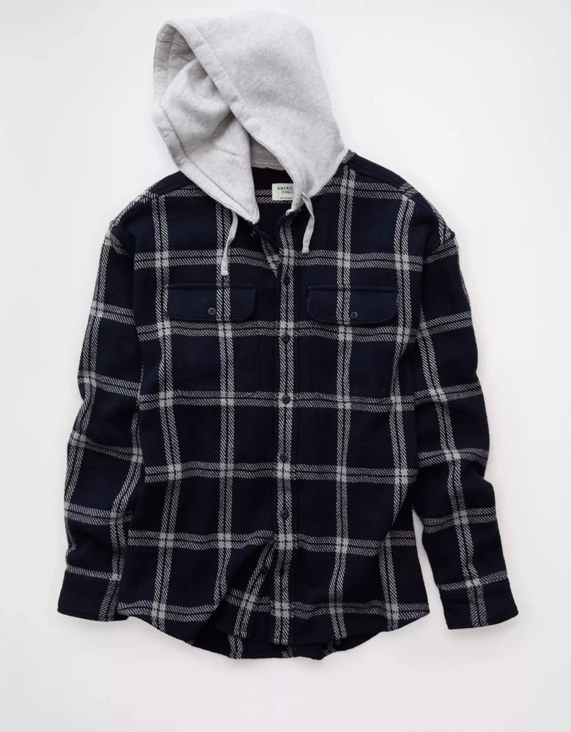 AE Hooded Flannel Shirt | American Eagle Outfitters (US & CA)