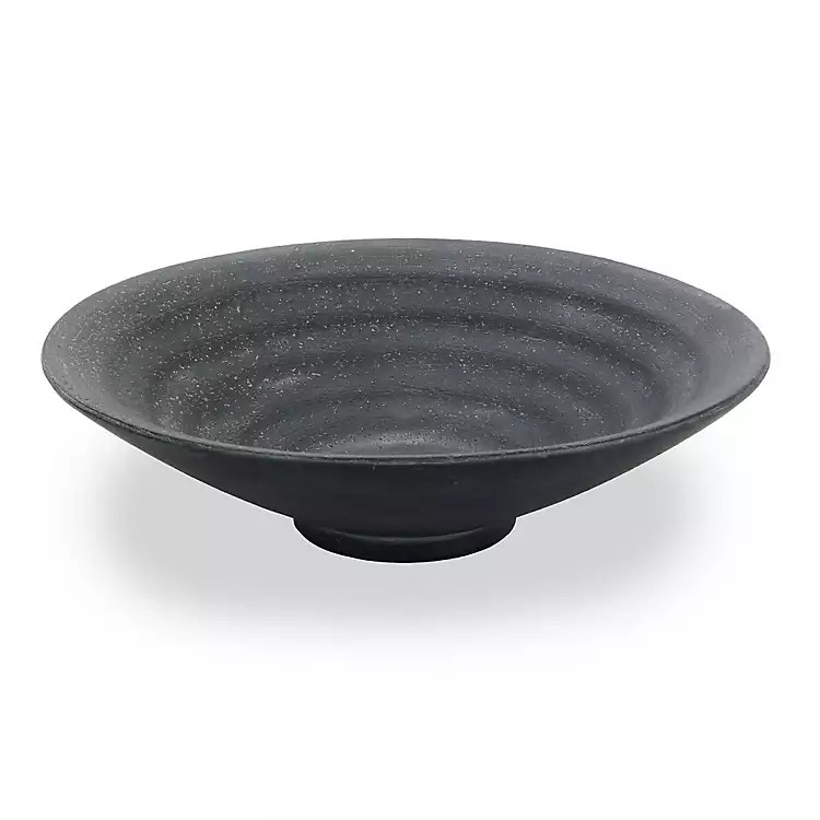 Black Ceramic Decorative Bowl | Kirklands