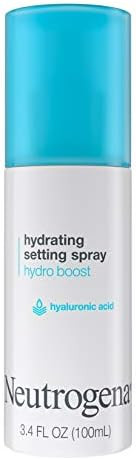 Neutrogena Hydro Boost Hydrating Makeup Setting Spray with Hyaluronic Acid, Longwear Makeup Setti... | Amazon (US)