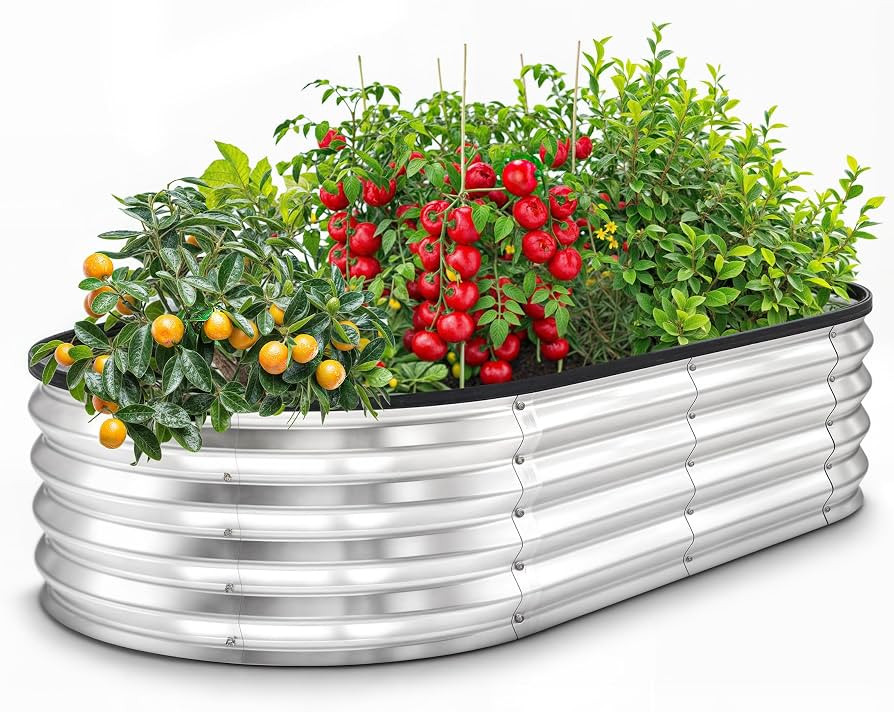 Utopia Home Galvanized Raised Garden Bed Kit 4x2x1ft, Planter Box Raised Garden Beds Outdoor, Eas... | Amazon (US)