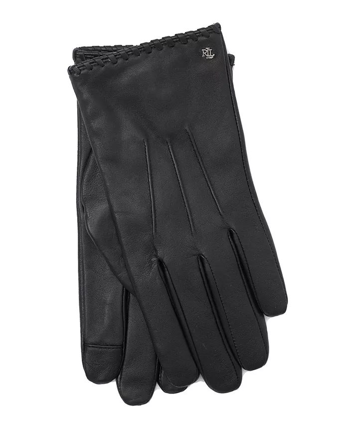 Lauren Ralph Lauren Women's Touch-Tips Leather Gloves & Reviews - Cold Weather Accessories - Hand... | Macys (US)