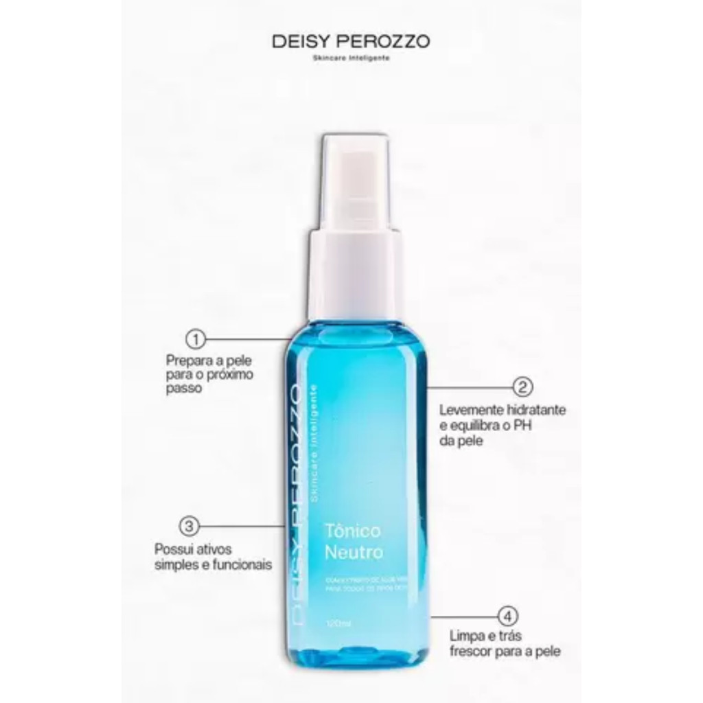 Tônico Neutro Deisy Perozzo com Aloe Vera 200% 120ml | Shopee (BR)