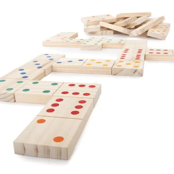 Hey! Play! Giant Wooden Dominoes Set | Bed Bath & Beyond
