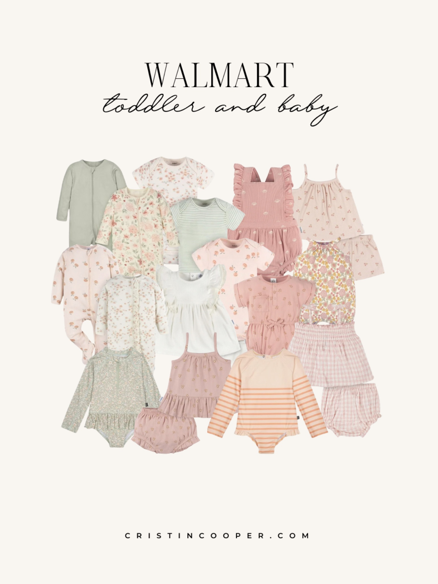 Toddler and baby clothes and bathing suits from Walmart. Perfect for summer and very affordable.

#LTKKids #LTKSeasonal #LTKSwim