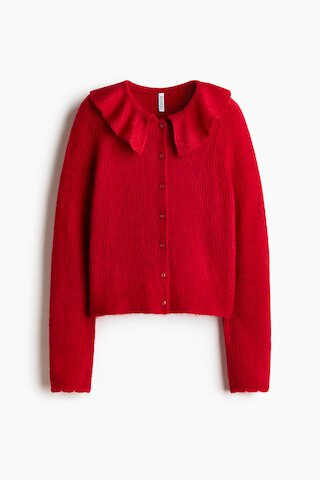 H & M - Collared cardigan - Red | H&M (US + CA)