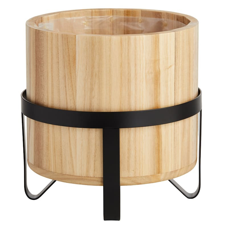 Wooden Planter Stand, 11" | At Home