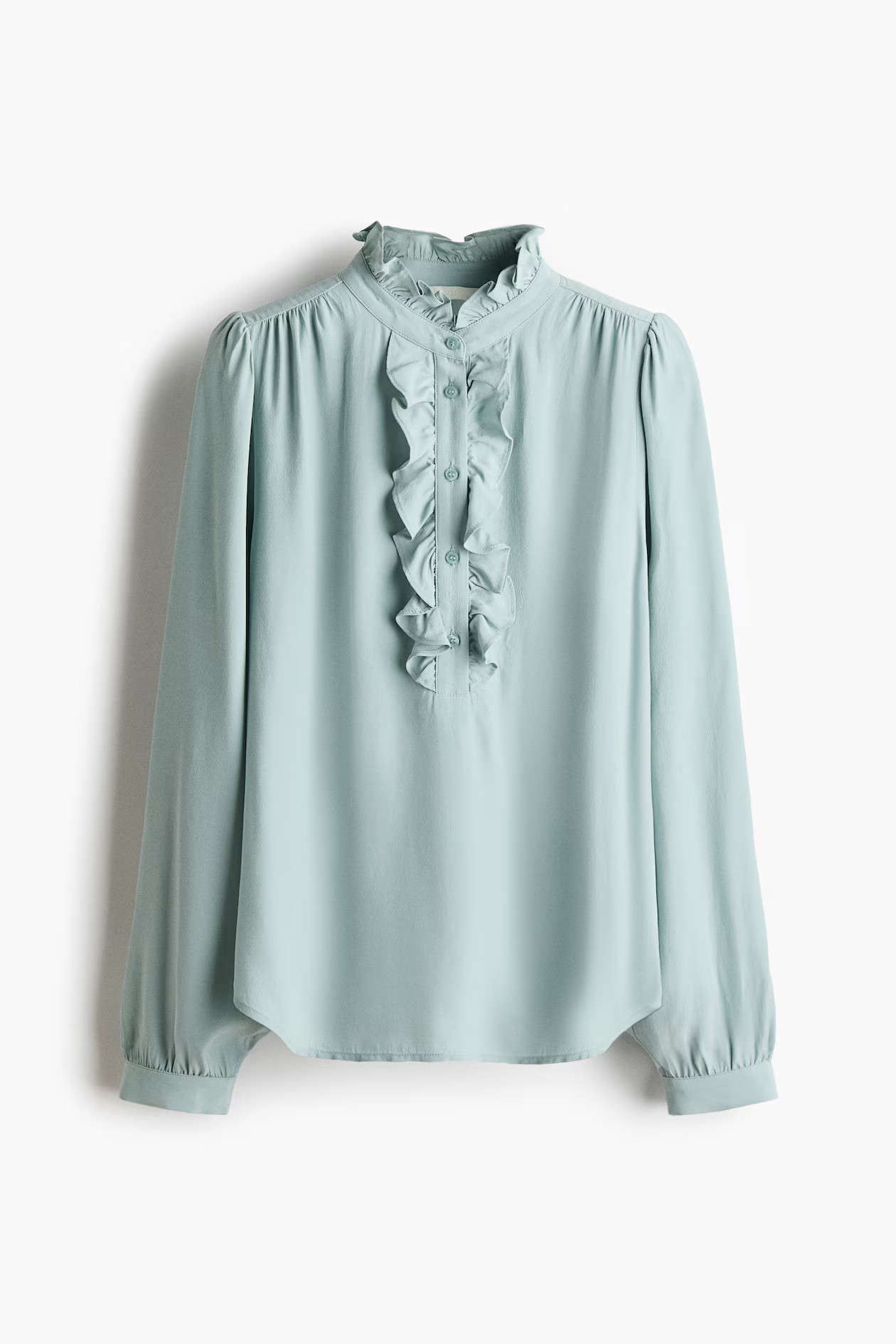 Ruffle-Collar Viscose Blouse | H&M (US + CA)