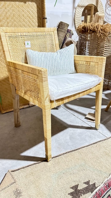 Hayes Armchair w/Brass End Caps | Auden & Avery