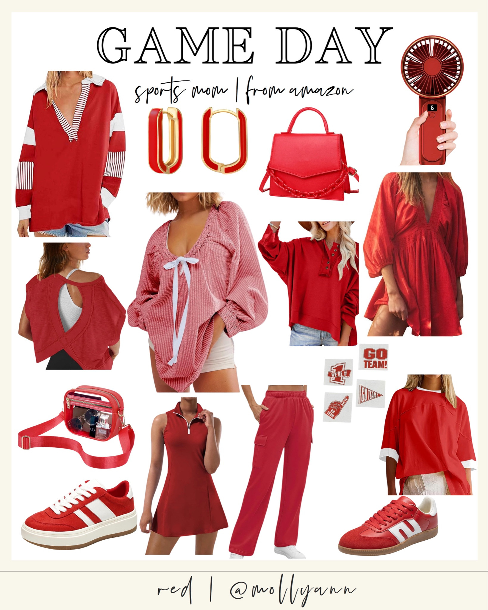 Game Day - School Colors.
 📣 RED ❤️ Amazon finds!! 

#LTKStyleTip #LTKFindsUnder50 #LTKBacktoSchool