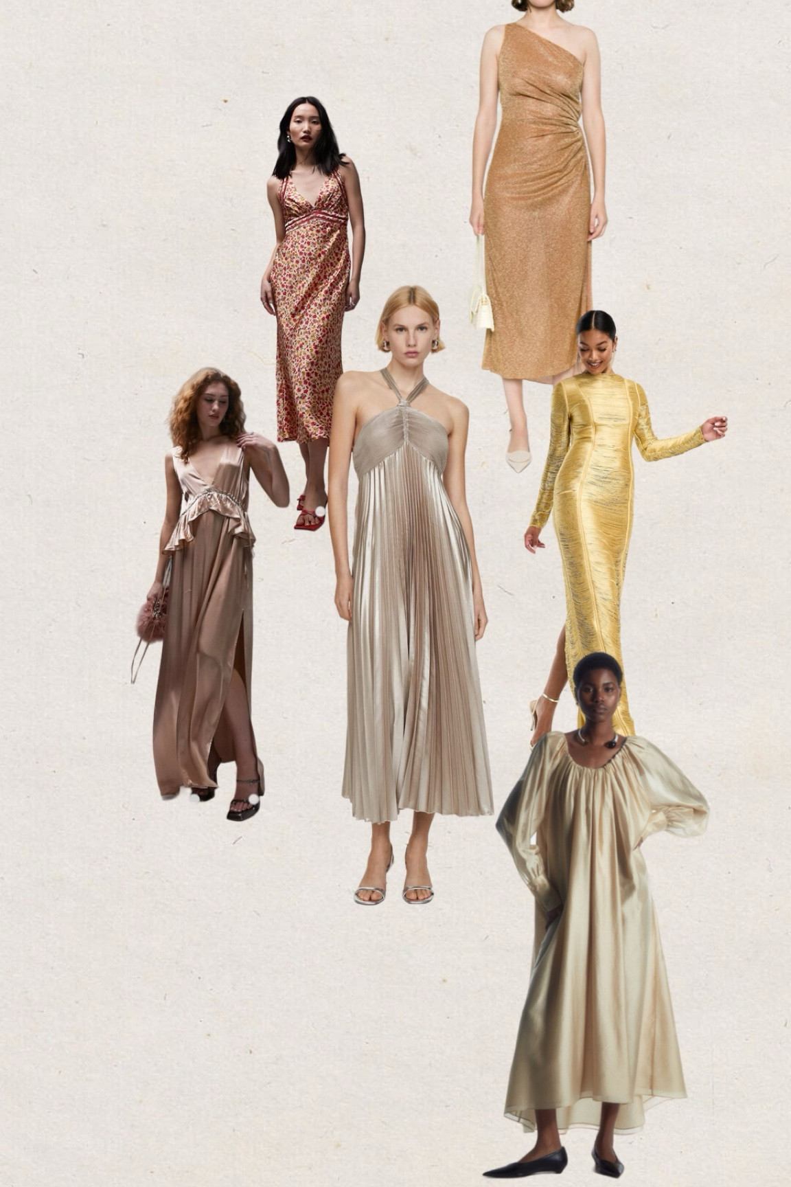 Wedding dress guest GOLD