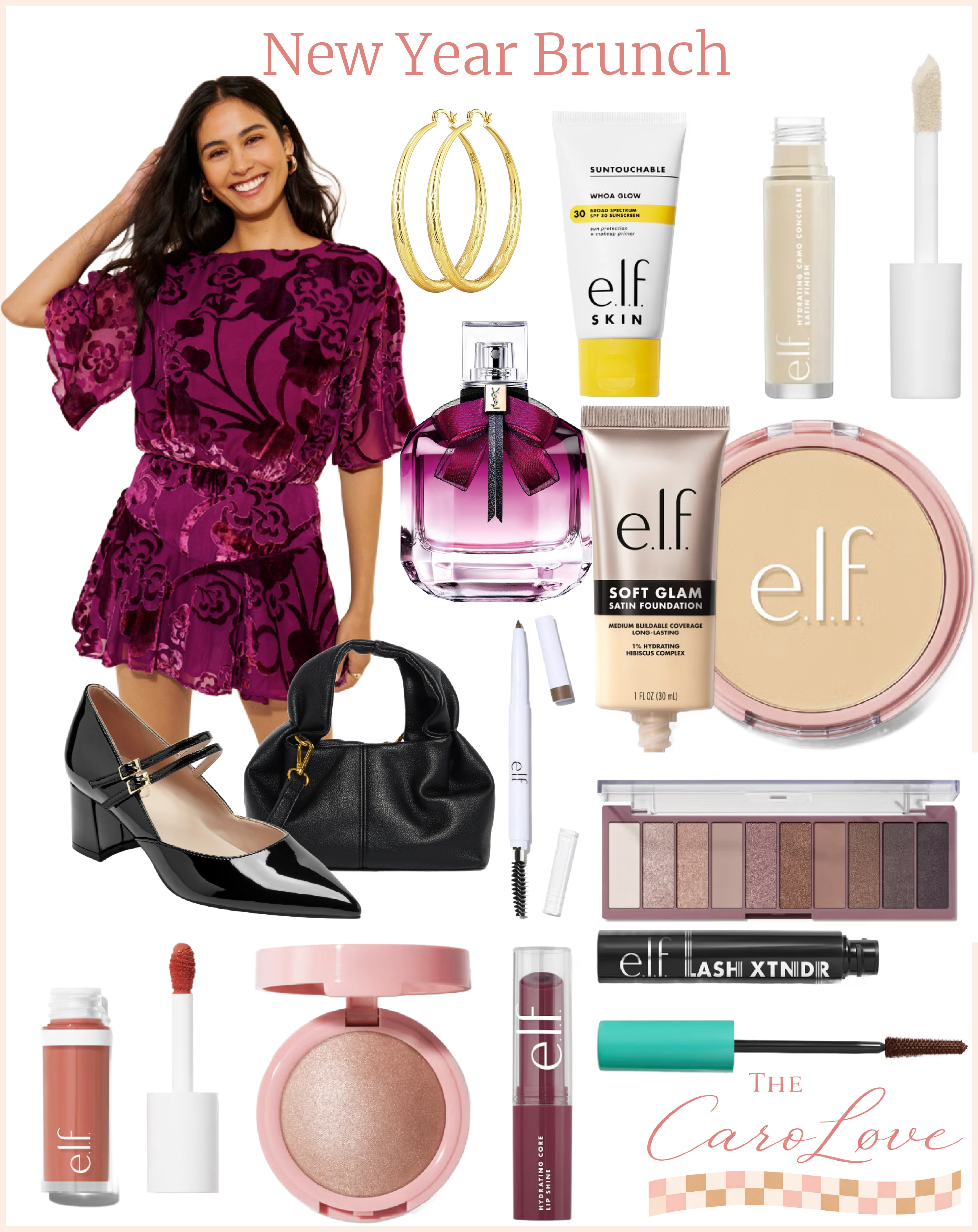 Velvet for brunch? Always yes. 💗
This raspberry burnout velvet mini (rented from Nuuly - I've tagged some similar dresses) paired with black patent Mary Jane heels, a little black bag, and soft glam makeup made for the perfect New Year brunch look. Polished, feminine, and easy enough for daytime plans with the girls. Finished with sheer black tights and Mon Paris Intensément for a romantic touch ✨ 

 #LTKMidsize #LTKBeauty