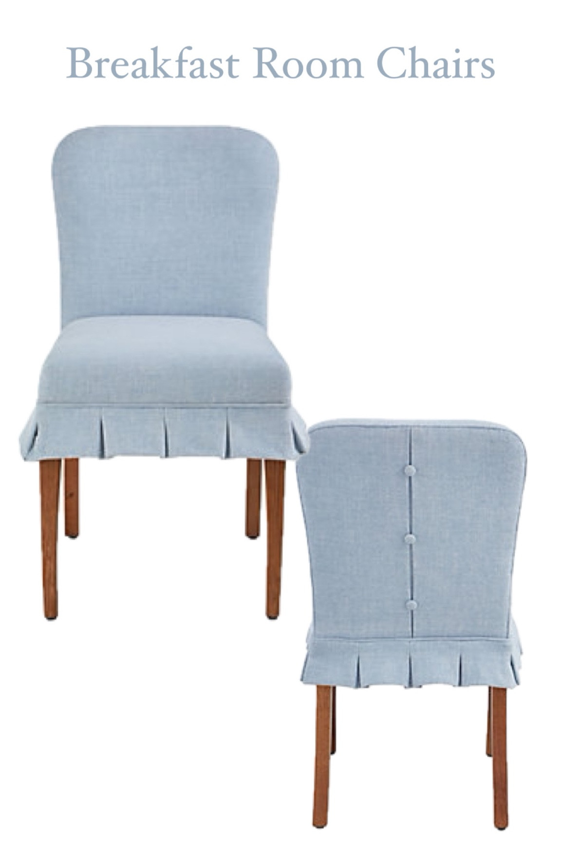 Breakfast room chairs!