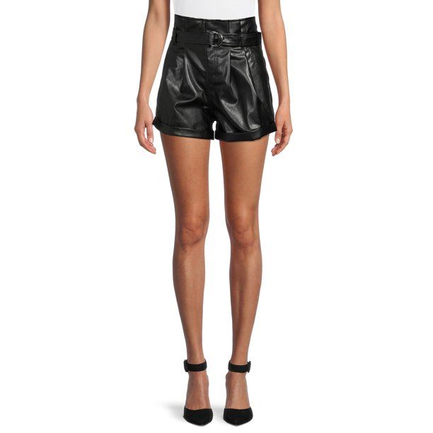 Madden NYC Women's Paperbag Shorts - Walmart.com | Walmart (US)