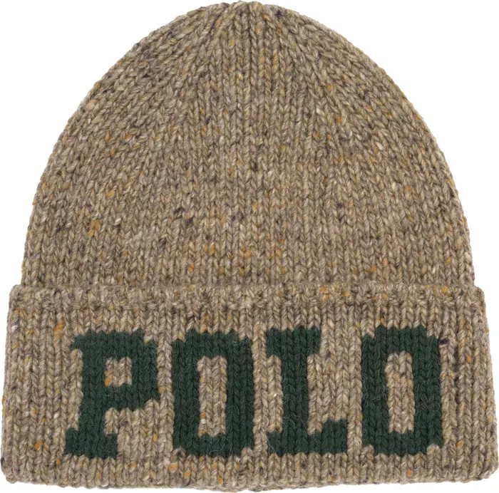 Knit Tweed Polo Beanie | Nordstrom