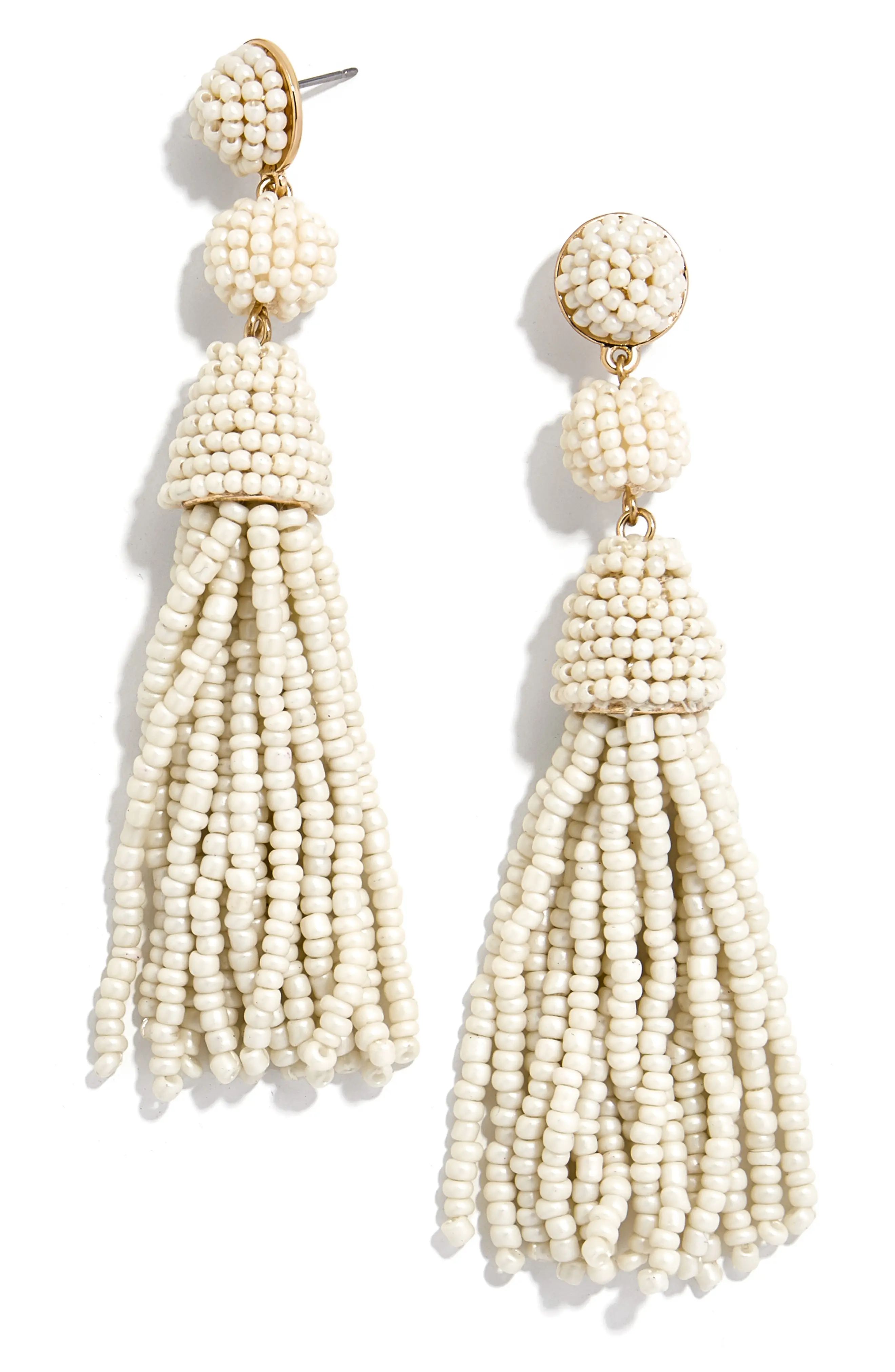 Women's Baublebar Granita Beaded Tassel Earrings | Nordstrom