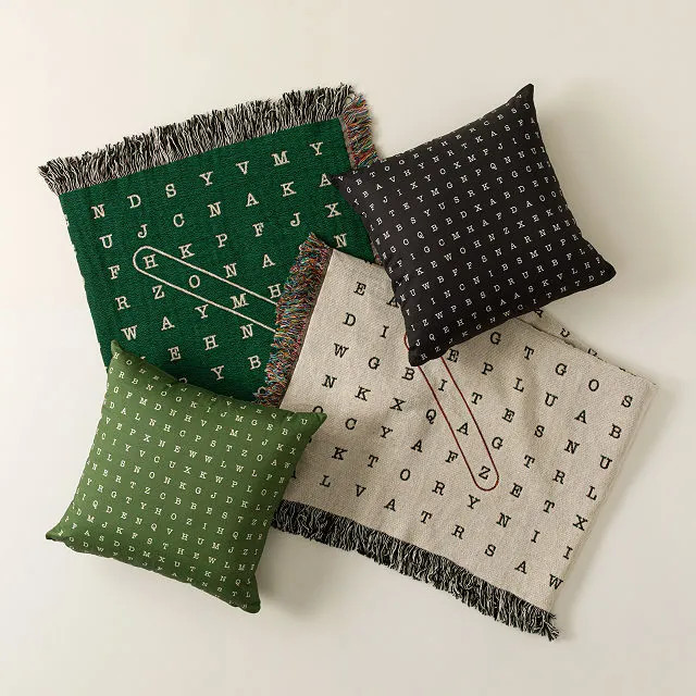 Personalized Word Search Throw Blanket | UncommonGoods