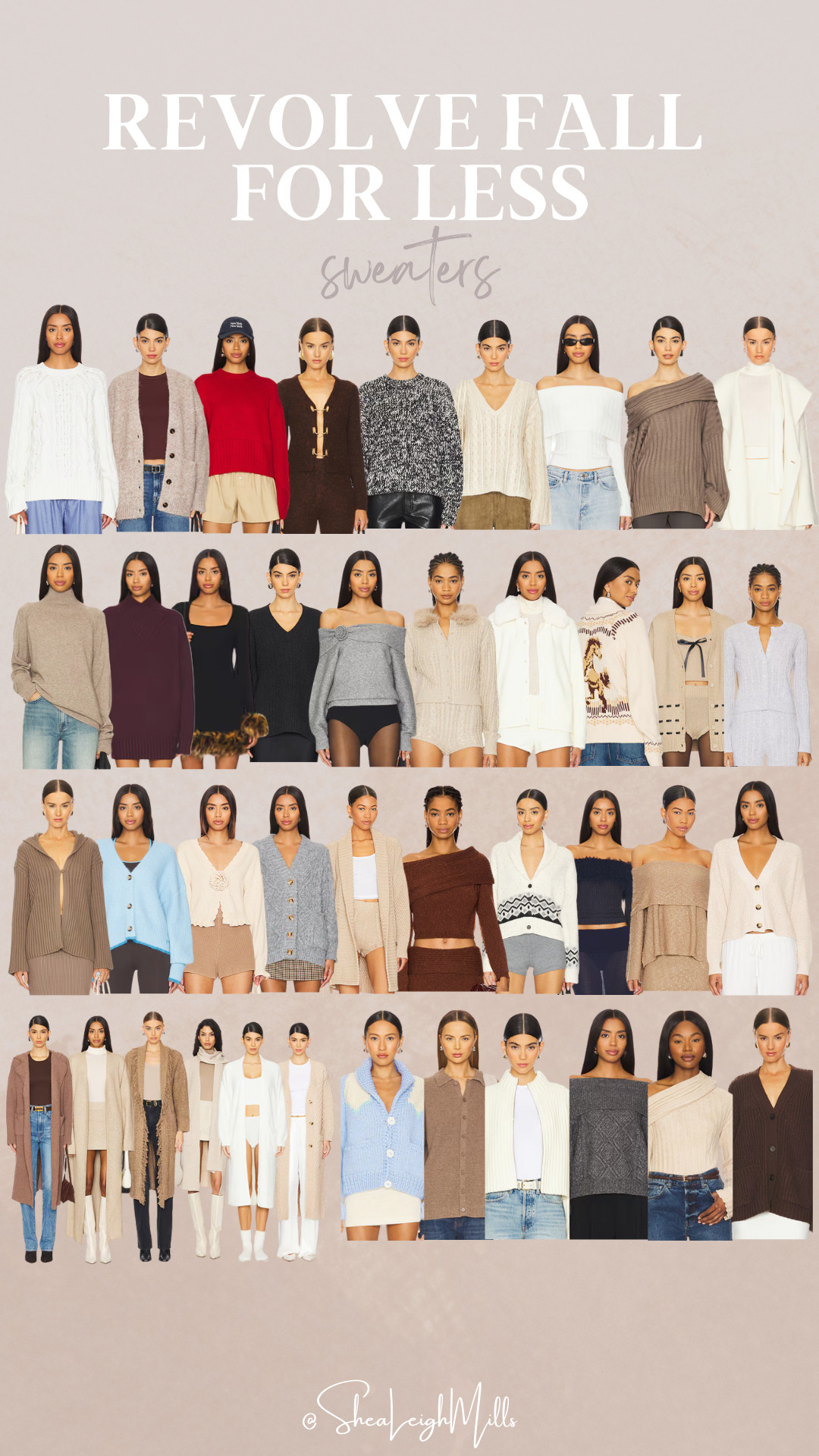 Cozy season is calling! Revolve’s latest sweater collection brings all the fall feels—neutral knits, pops of color, and luxe textures you’ll want to live in. 

 #FallSweaters #CozyStyle #Revolve