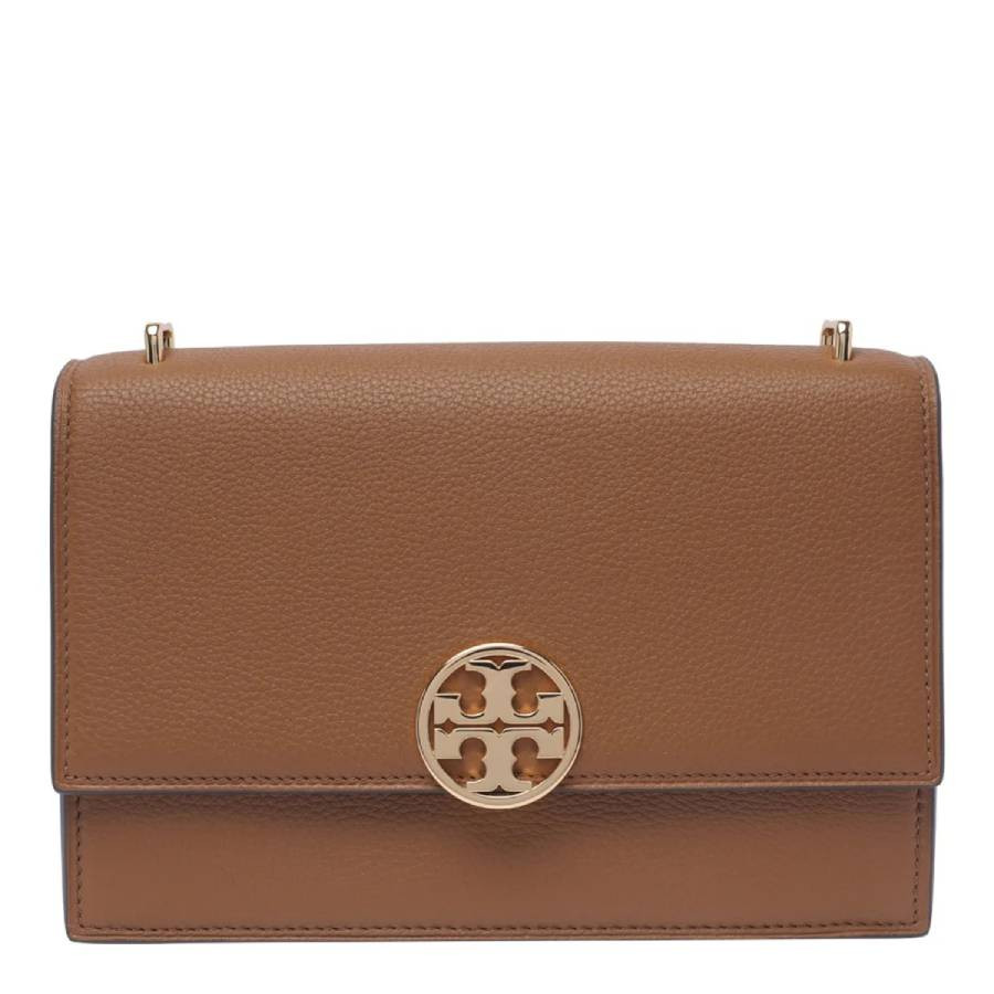 Tory Burch Forest Brown Pebbled Leather Miller Shoulder Bag | Jomashop.com & JomaDeals.com