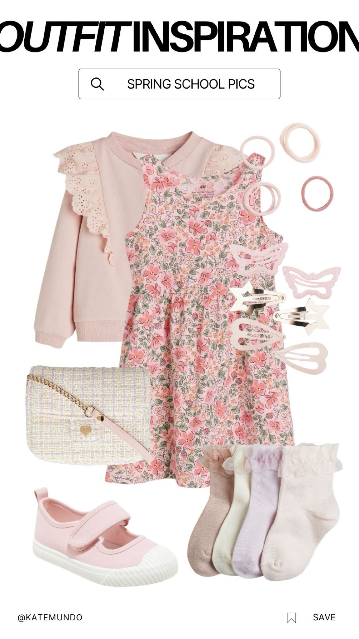 Outfit inspiration. Girls outfits. Toddler outfits. Spring outfit. Spring style. Easter outfit. Floral dress. Pink sneakers. Hair clips. Girls accessories. Easter gift. School pictures. Vacation outfit  

#LTKkids #LTKstyletip #LTKfindsunder50