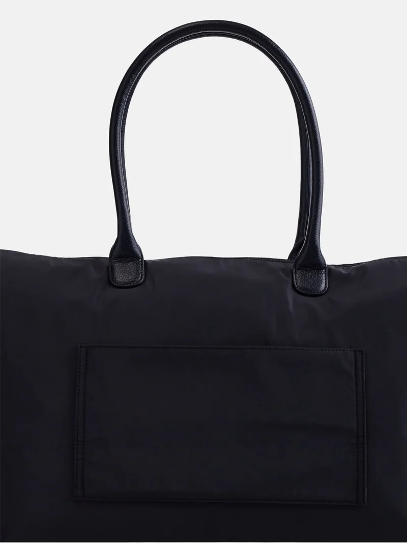 No Boundaries Weekender Tote Bag, Women's, Black | Walmart (US)