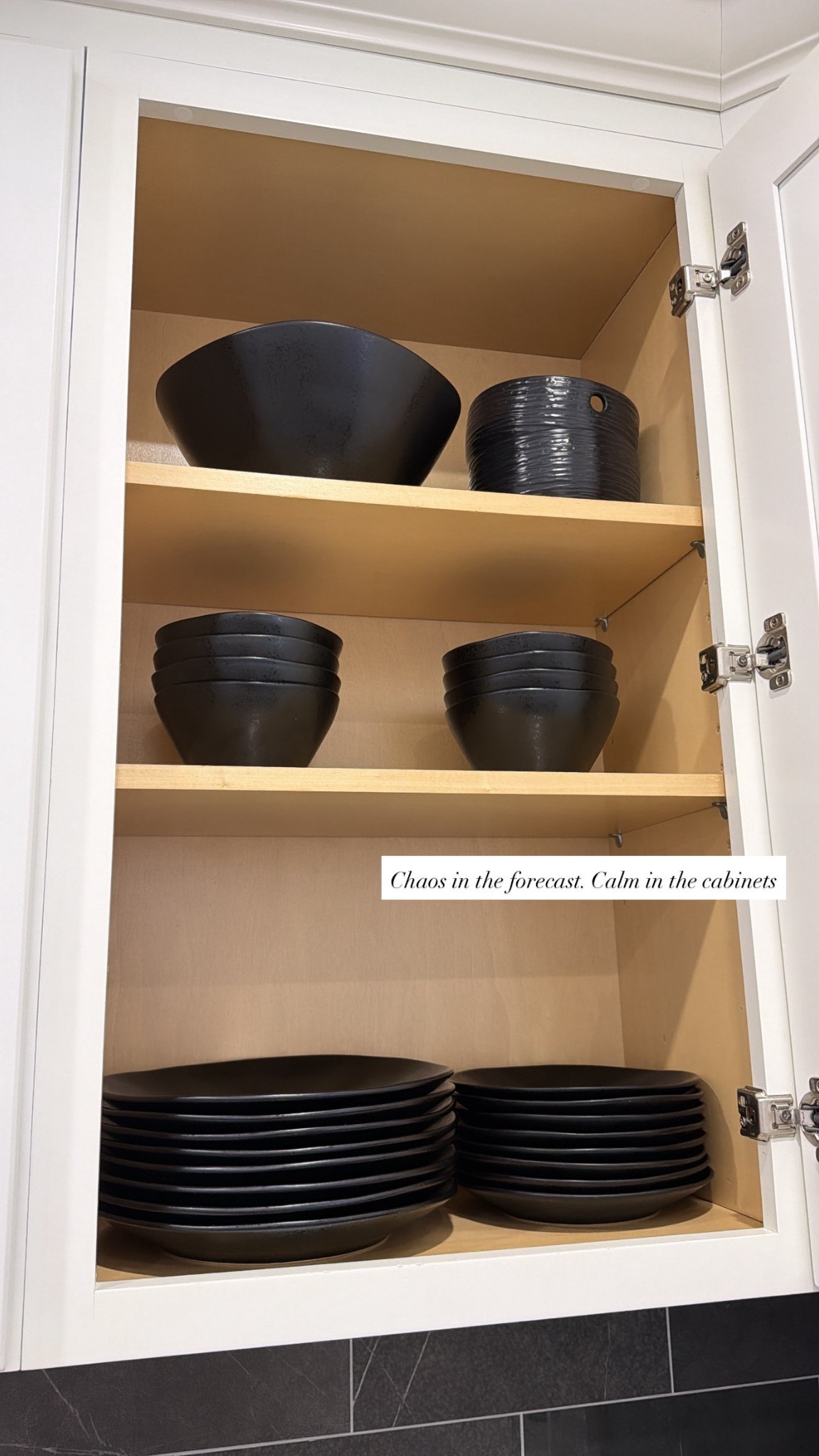 calm in the cabinets 🖤 

#LTKHome #LTKmomlife #LTKdayinmylife