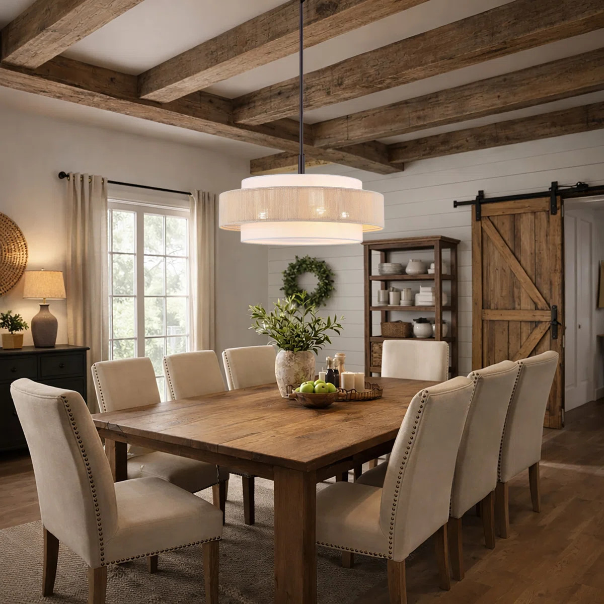 Reenat 5-Light Dimmable Drum Chandelier | Wayfair North America
