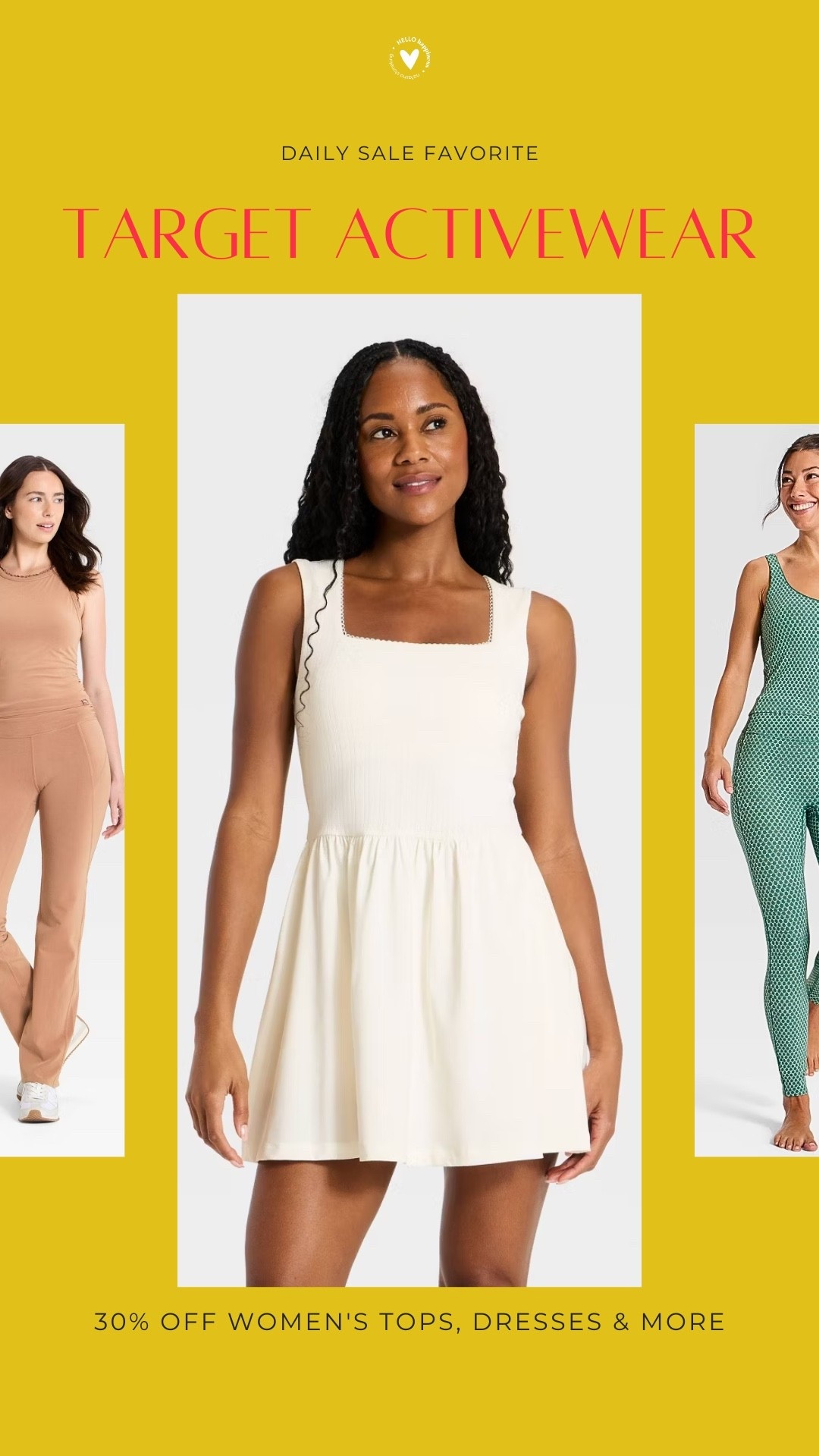 Target activewear is having a moment 👏💛 **30% OFF women’s tops, dresses + more**!! Cute workout looks, comfy everyday staples + everything in between ✨

#LTKootd #LTKActive #LTKSaleAlert