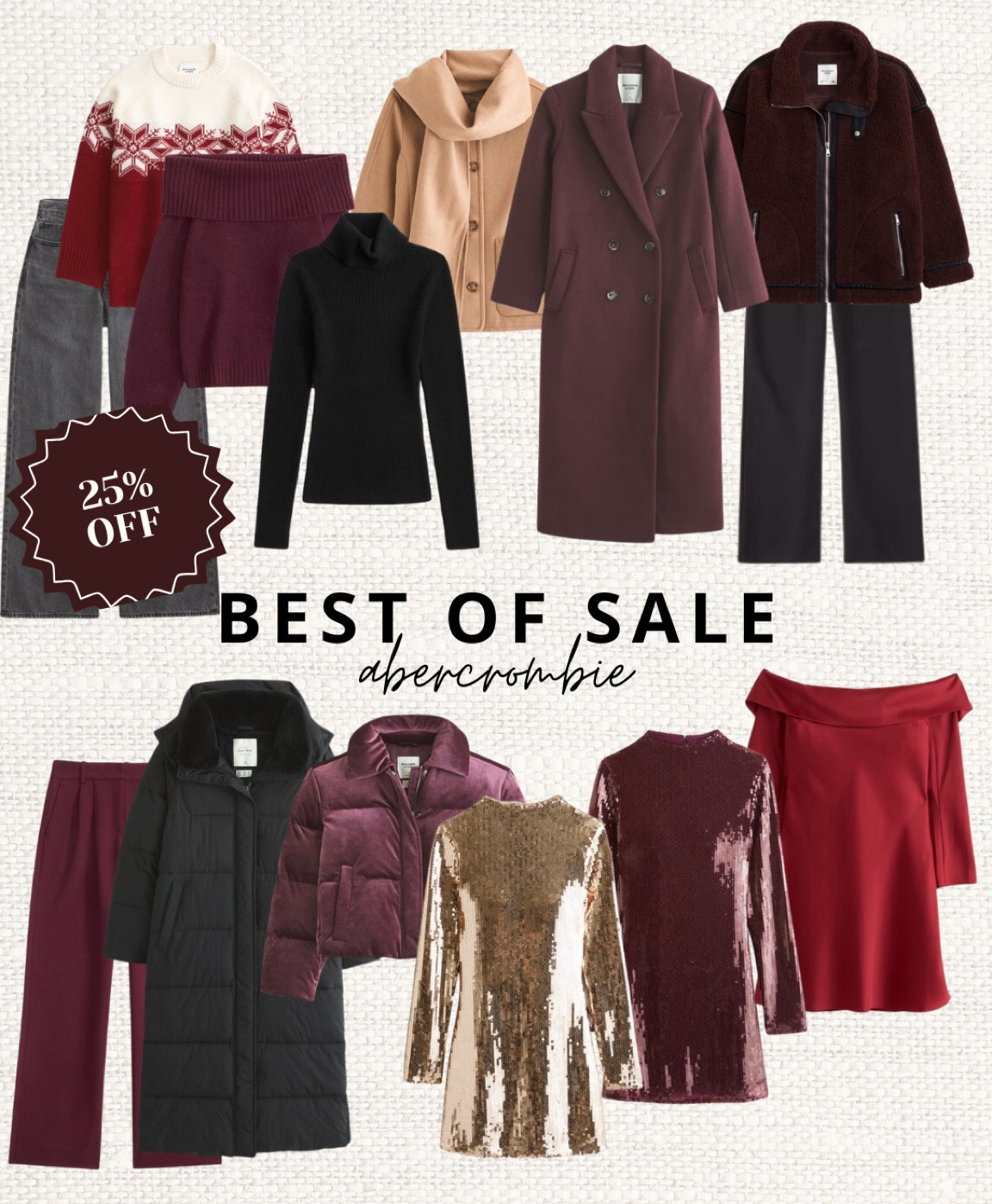 Abercrombie 25 % off site wide 🔥 Here’s my pick! For those who don’t know: A&F are famous for their jeand and tailored trousers, last ones come in different length sizes so suitable for shorter and taller women! 

Jeans, abercrombie, tailored trousers, black friday, sale, cyberweek 

#LTKCyberWeek #LTKSaleAlert #LTKSeasonal