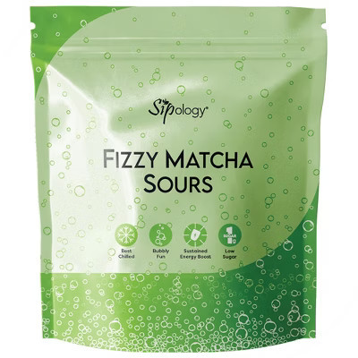 Sipology Fizzy Matcha Sours Candy Peach 15-Pack | Sparkling Energy Drink Mix | Target