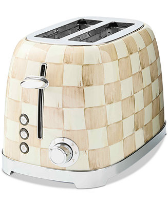 Mocha Check 2-Slice Toaster | Macy's