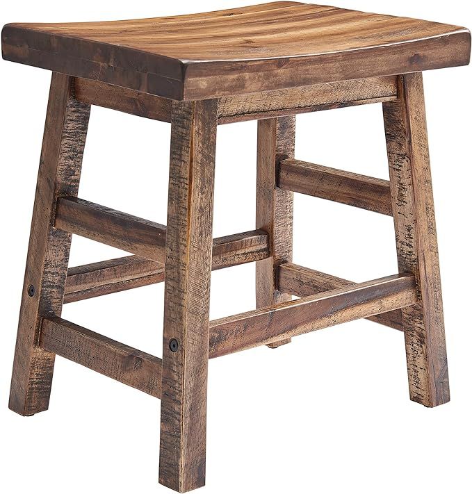 Alaterre Furniture Durango 20" H Industrial Wood Dining Stool | Amazon (US)