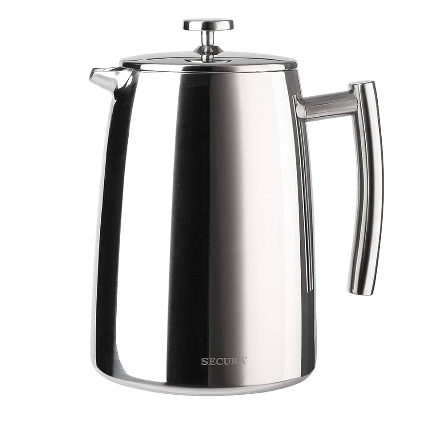 Secura French Press Coffee Maker, 50-Ounce, 304 Stainless Steel Insulated Coffee Press with Extra... | Amazon (US)