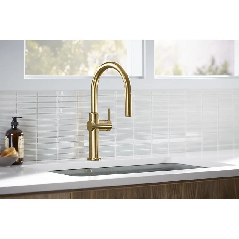 22972-2MB Crue Single Handle Kitchen Faucet | Wayfair North America