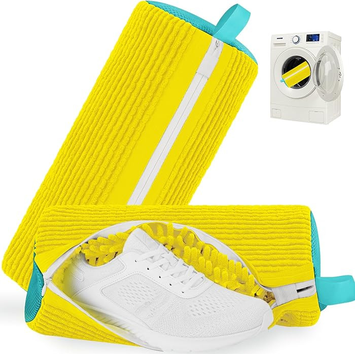 Shoe Washing Machine Bag Laundry Shoe Bag for Washer and Dryer Reusable 2pc Shoe Cleaning Bags fo... | Amazon (US)