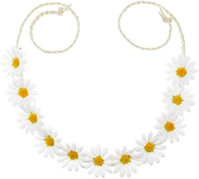 Floral Fall Sunflower Crown Hair Wreath Bridal Headpiece Festivals Hair Band | Amazon (US)