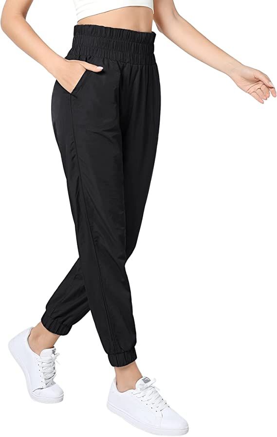 KOJOOIN Joggers for Women High Waist Running Sweatpants with Pockets Athletic Tapered Casual Pant... | Amazon (US)