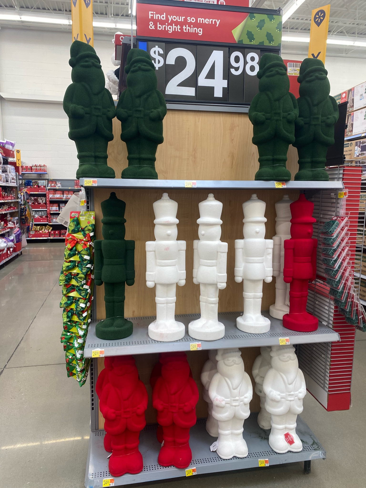 Walmart nutcracker and velvet Santa!! 

#LTKHoliday #LTKSeasonal #LTKHolidaySale