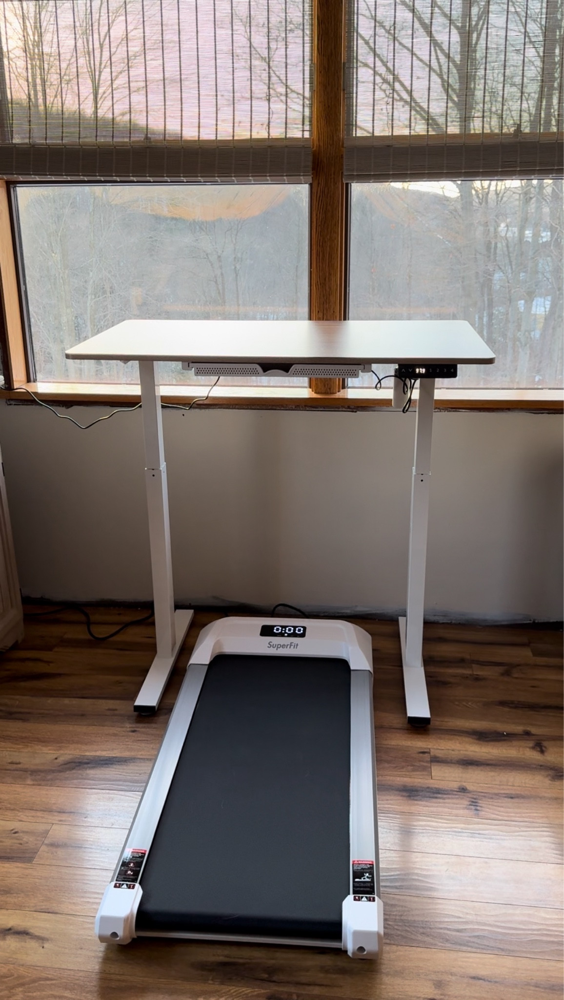 Mini home office
I finally treated myself to a designated work from home office space with an adjustable table and under desk treadmill 👩🏼‍💼📈

#LTKhome