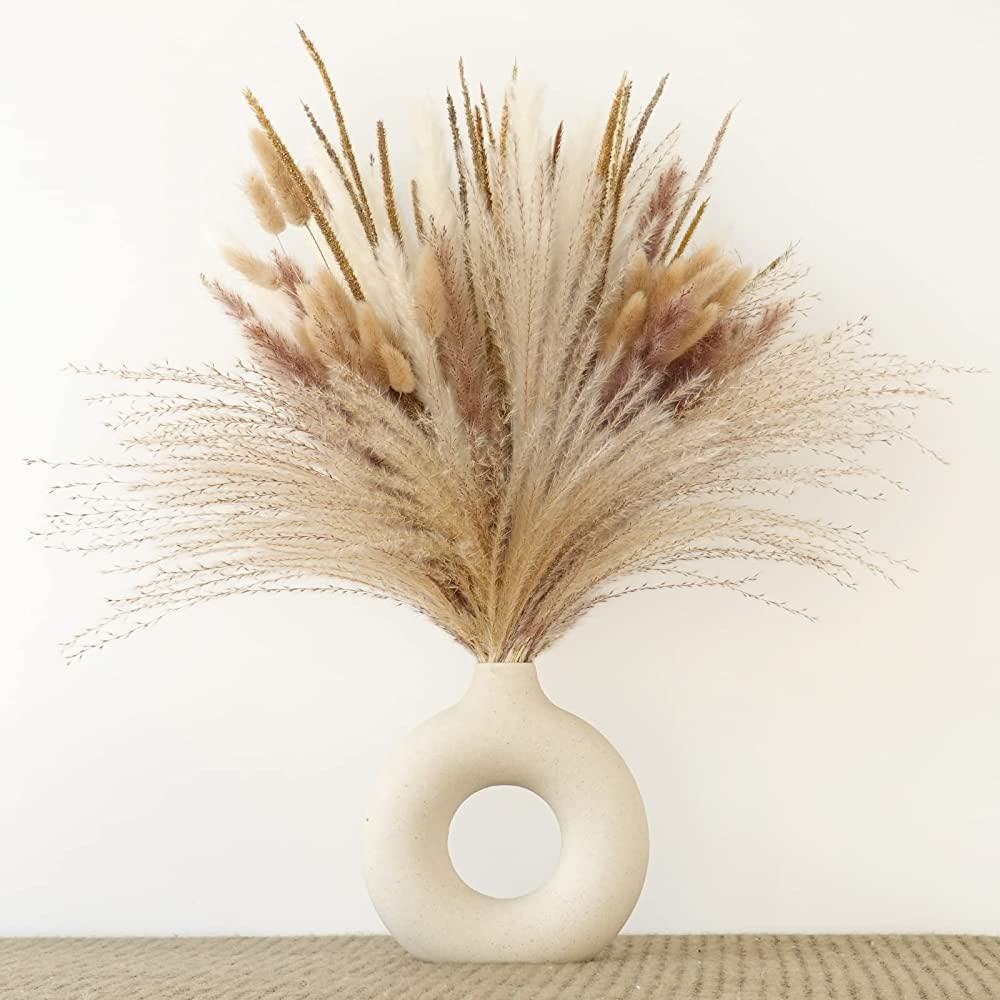 Redhill 120 PCS Dried Pampas Grass Decor, 5 Varieties Dried Flowers for Boho Home Decor, Wedding ... | Amazon (US)