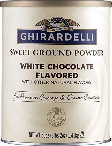 Ghirardelli Chocolate Sweet Ground White Chocolate Flavor Beverage Mix, 50 Ounce Canister | Amazon (US)