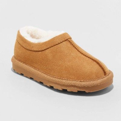 Toddler Boys' Channing Scuff Slippers - Cat & Jack™ Dark Chestnut | Target