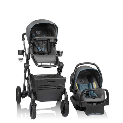 Evenflo Pivot Troop Companion Double Companion Modular Travel System - Bluestone Gray | Target